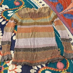 Relais Knitware Multicolor Striped Sweater